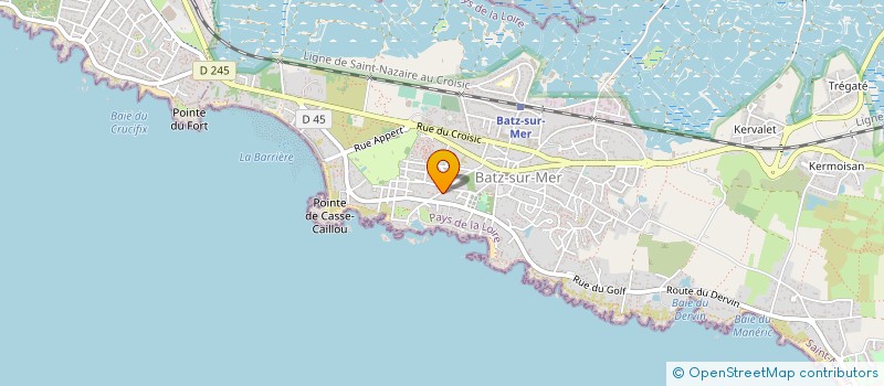 localisation de l'entreprise SCI IN TERTIO  BATZ-SUR-MER