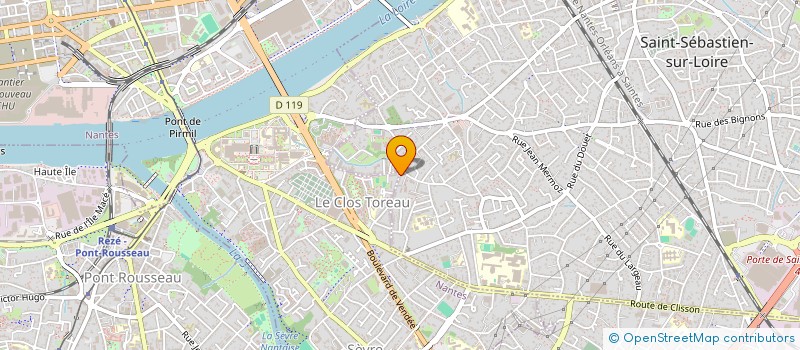 localisation de l'entreprise SCI IN THE GARAGE à SAINT-SEBASTIEN-SUR-LOIRE