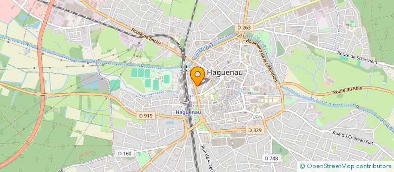 localisation de l'entreprise SCI IN VH  HAGUENAU