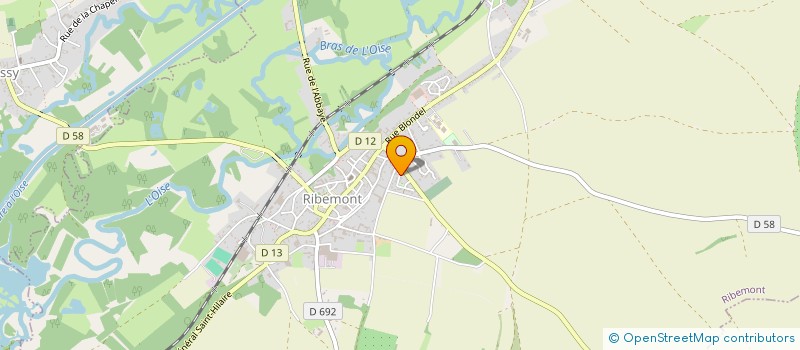 localisation de l'entreprise SCI INA  RIBEMONT