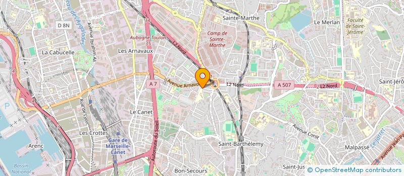 localisation de l'entreprise SCI INAL à MARSEILLE