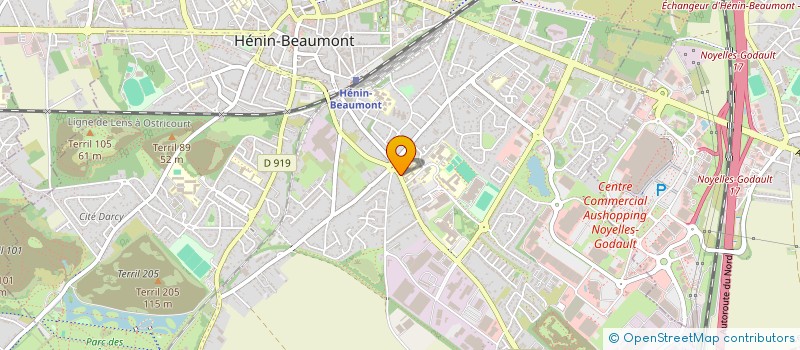 localisation de l'entreprise SCI INAM  HENIN-BEAUMONT