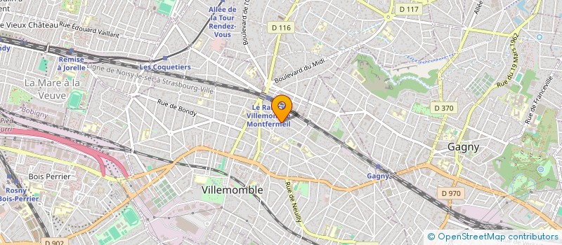 localisation de l'entreprise SCI INARA à VILLEMOMBLE