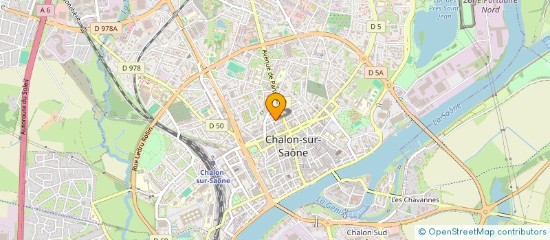 localisation de l'entreprise SCI INARI  CHALON-SUR-SAONE