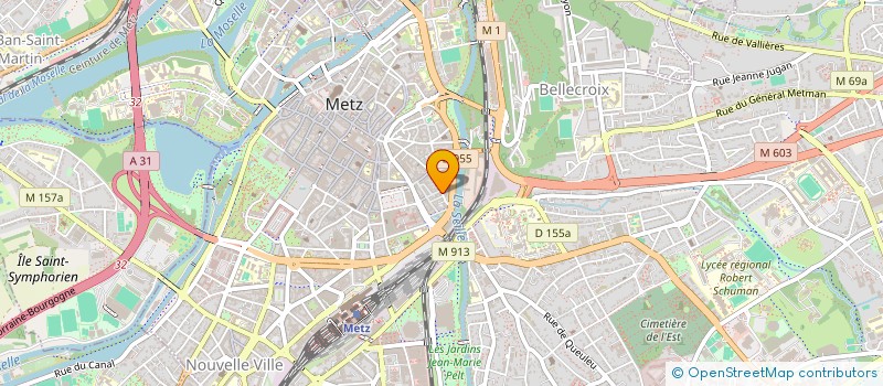 localisation de l'entreprise SCI INARI  METZ