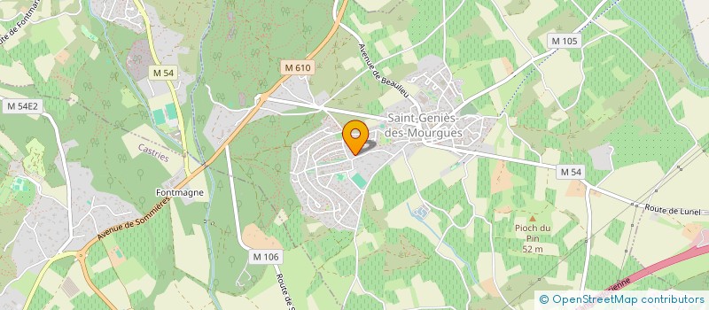 localisation de l'entreprise SCI INCA  SAINT-GENIES-DES-MOURGUES