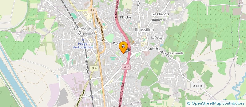 localisation de l'entreprise SCI INCA  ROUSSILLON