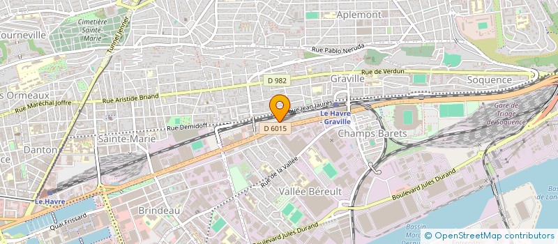 localisation de l'entreprise SCI INCARVILLE à LE HAVRE