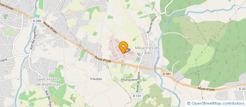 localisation de l'entreprise SCI INCO  MEJANNES-LES-ALES