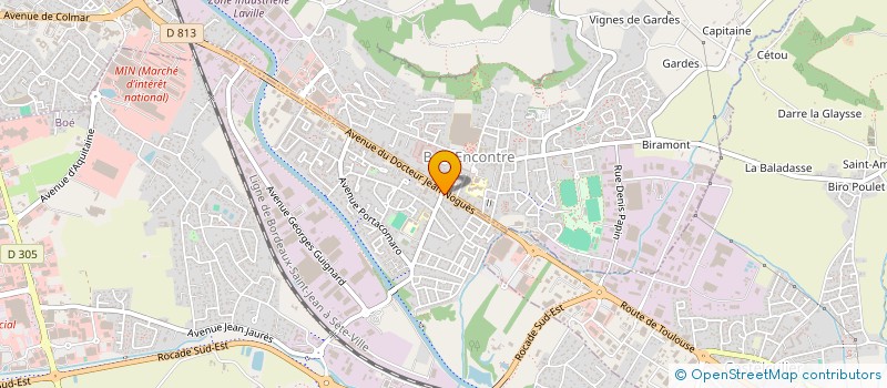 localisation de l'entreprise SCI INCUDINE  BOE