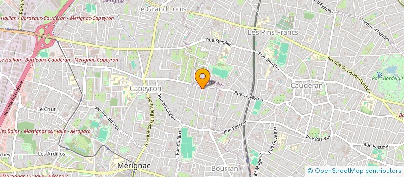 localisation de l'entreprise SCI INDAR INVEST  MERIGNAC