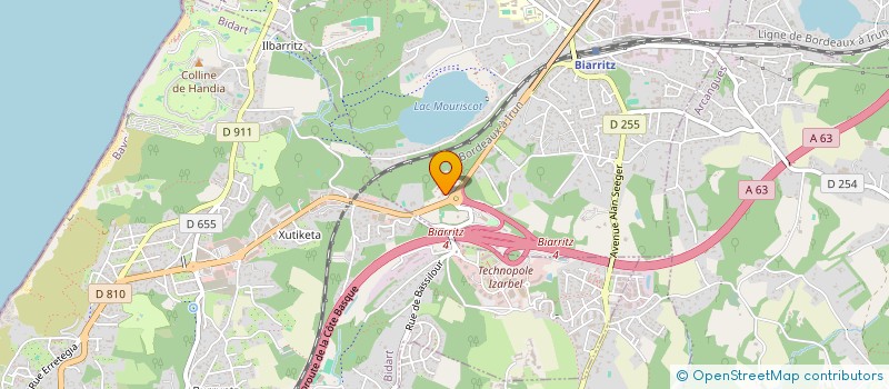 localisation de l'entreprise SCI INDARRA à BIARRITZ