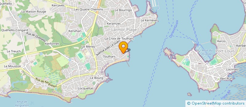 localisation de l'entreprise SCI INDEFI  LARMOR-PLAGE