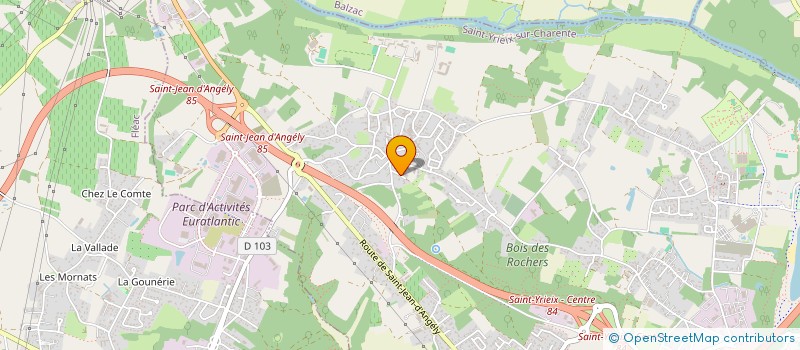 localisation de l'entreprise SCI INDIANA à SAINT-YRIEIX-SUR-CHARENTE