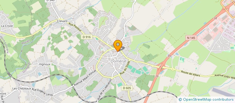 localisation de l'entreprise SCI INDIGO à DOMERAT