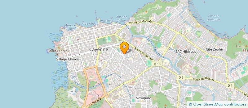 localisation de l'entreprise SCI INDIGO  CAYENNE