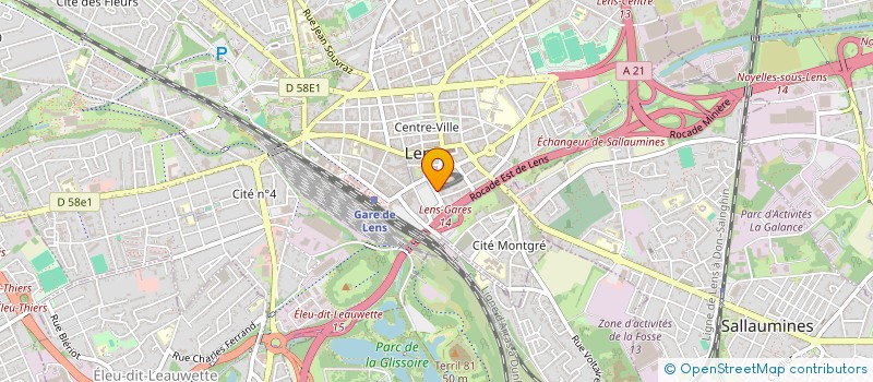 localisation de l'entreprise SCI INDIGO  LENS