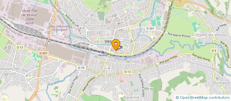 localisation de l'entreprise SCI INDIGO à VESOUL