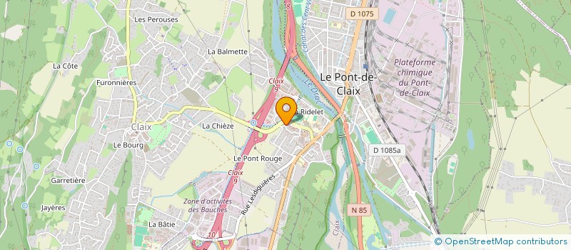 localisation de l'entreprise SCI INDIGO  CLAIX