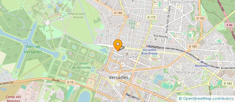 localisation de l'entreprise SCI INDIVAL à VERSAILLES