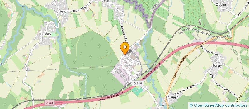 localisation de l'entreprise SCI INDOOR LOISIRS  VIRY