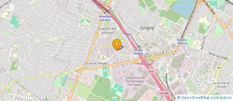 localisation de l'entreprise SCI INDRA  GRIGNY