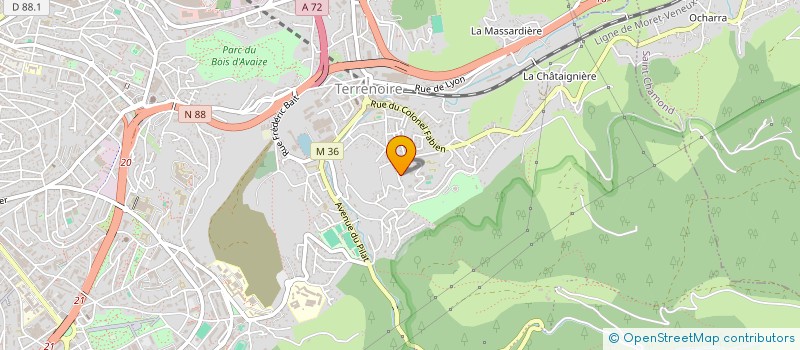 localisation de l'entreprise SCI INDUSTRIE  SAINT-ETIENNE