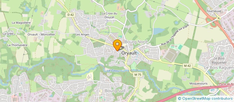 localisation de l'entreprise SCI INDY à ORVAULT