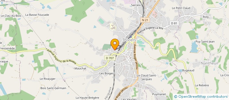 localisation de l'entreprise SCI INDY  THIVIERS