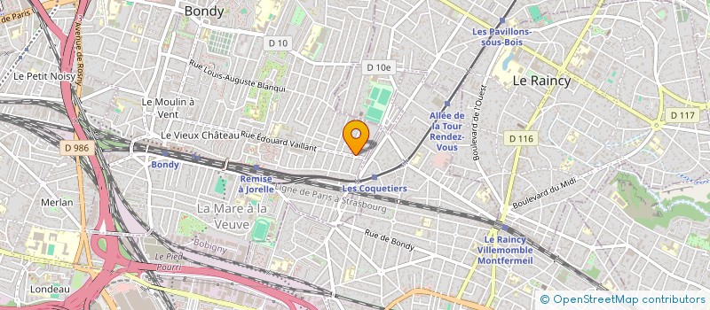 localisation de l'entreprise SCI INDY  BONDY