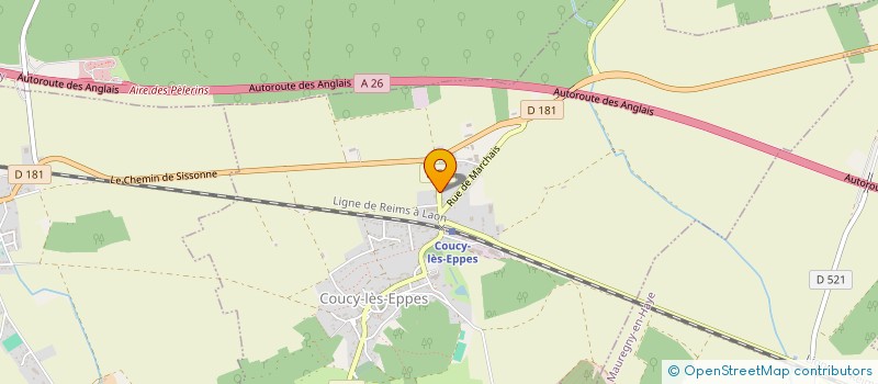 localisation de l'entreprise SCI INDY-CORP  COUCY-LES-EPPES