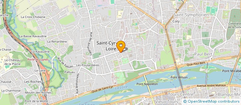 localisation de l'entreprise SCI INEDITS THOMAS  SAINT-CYR-SUR-LOIRE