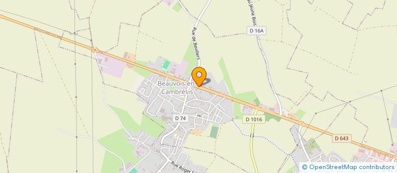 localisation de l'entreprise SCI INES  BEAUVOIS-EN-CAMBRESIS