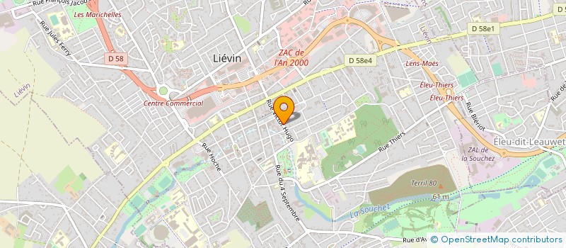 localisation de l'entreprise SCI INES  LIEVIN