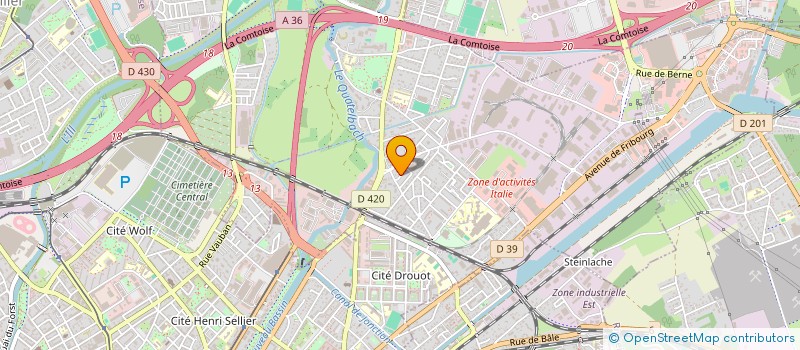 localisation de l'entreprise SCI INES  ILLZACH