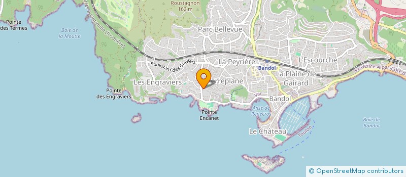 localisation de l'entreprise SCI INES à BANDOL