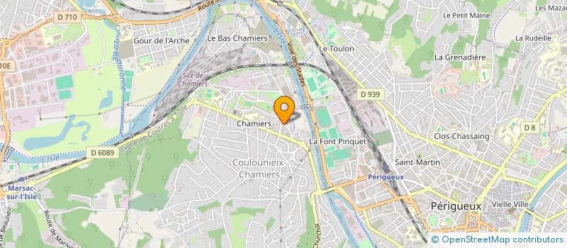 localisation de l'entreprise SCI INES  COULOUNIEIX-CHAMIERS