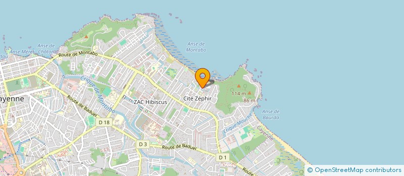 localisation de l'entreprise SCI INES  CAYENNE