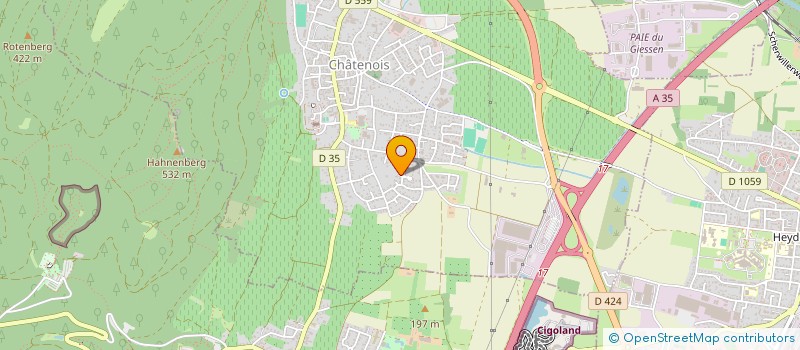 localisation de l'entreprise SCI INES  CHATENOIS