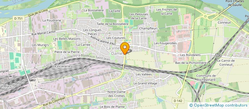 localisation de l'entreprise SCI INES IMMO  LA VILLE-AUX-DAMES