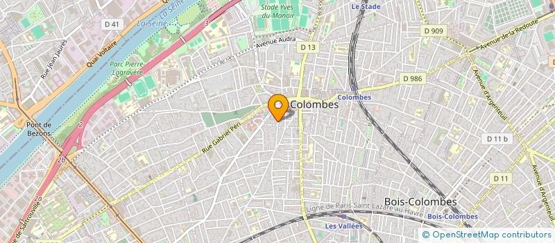 localisation de l'entreprise SCI INESCI à COLOMBES