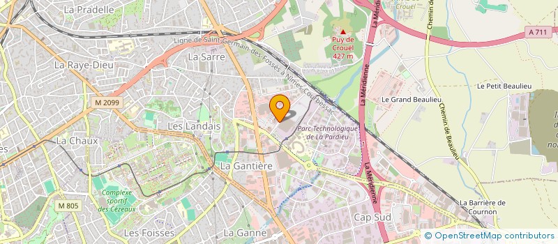 localisation de l'entreprise SCI INETECH LA PARDIEU  CLERMONT-FERRAND