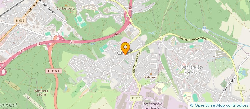 localisation de l'entreprise SCI INEVA  TING