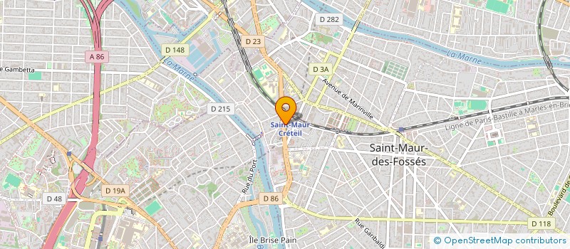 localisation de l'entreprise SCI INEZA FLOUSA  SAINT-MAUR-DES-FOSSES