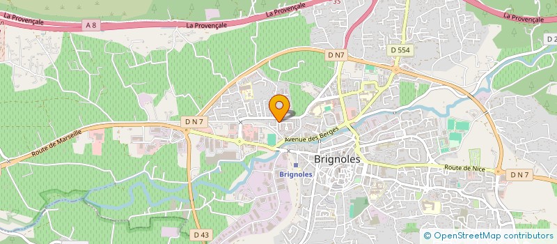 localisation de l'entreprise SCI INFA  BRIGNOLES