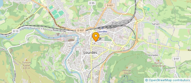 localisation de l'entreprise SCI INFI 65  LOURDES