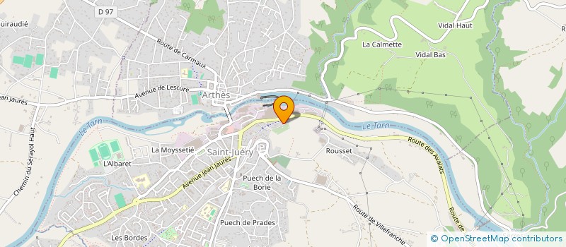 localisation de l'entreprise SCI INFINER  SAINT-JUERY