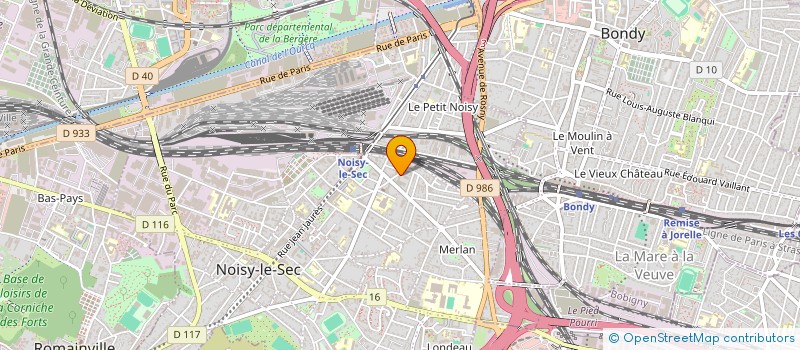 localisation de l'entreprise SCI INFINITE à NOISY-LE-SEC