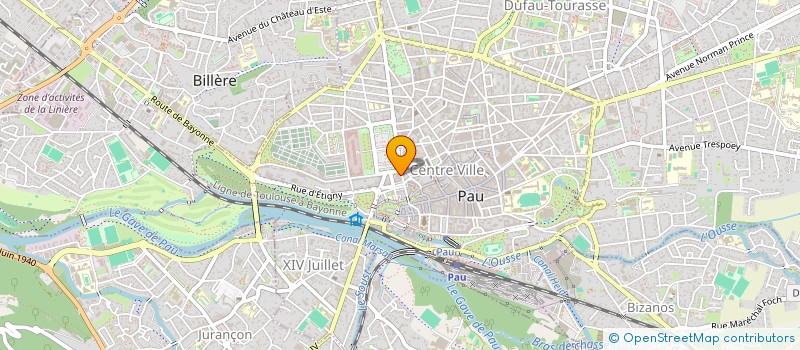 localisation de l'entreprise SCI INFINITIF à PAU