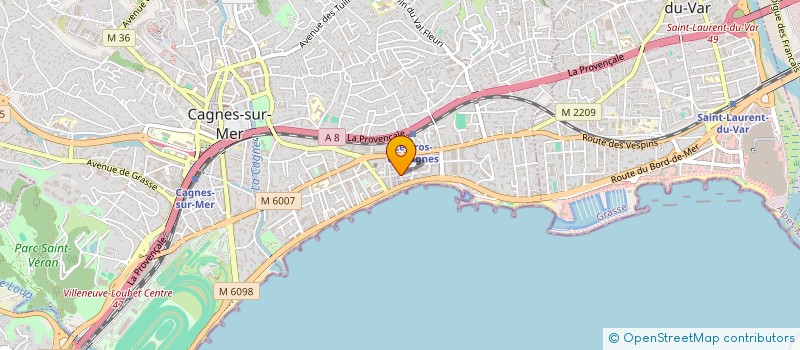 localisation de l'entreprise SCI INFINITUM à CAGNES-SUR-MER